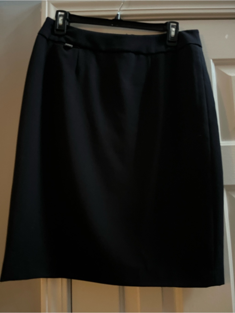 Calvin Klein Black A-Line Skirt with Subtle Waist Detail